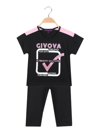 Girls 2-piece sports outfit with leggings