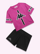 Girl's 2-piece sports set with glitter