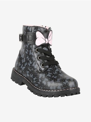 Girls' combat boots with prints
