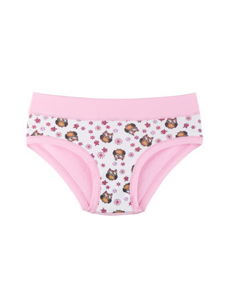 Girl's cotton briefs with owls