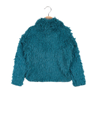 Girl's faux fur sweater