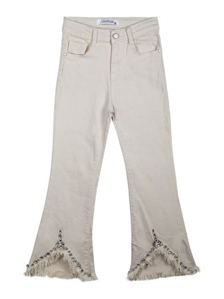 Girl's flared trousers with stones