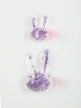 Girls hair clips with glitter, 2 pieces