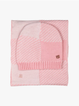 Girls hat and neck warmer set
