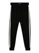 Girls leggings with cuffs and side stripe