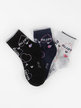 Girl's midi socks with lurex Pack of 3 pairs