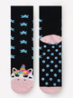 Girls' non-slip socks with unicorn