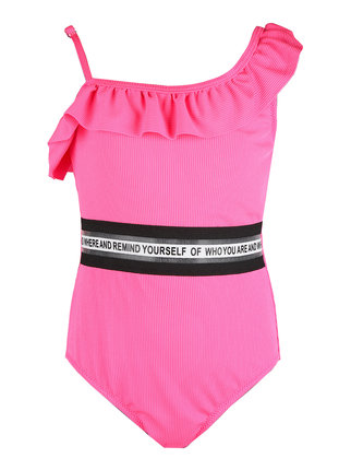 Girl's one-piece swimsuit with writing