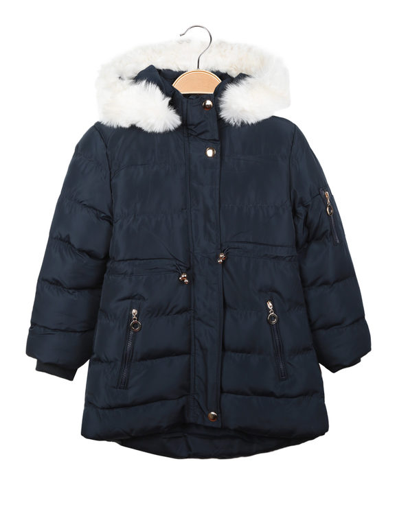 Girl's padded down jacket with hood