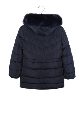 Girl's padded down jacket with hood