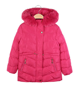 Girls' padded down jacket with hood