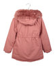 Girl's padded parka with hood