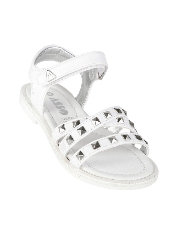 Girl's sandals with studs