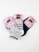 Girls Short Cotton Socks  Pack of 3 Pairs