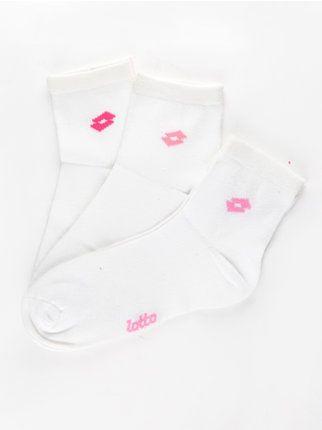 Girls' socks above the ankle. pack of 3 pairs