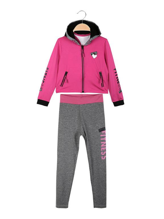 Girl's sports suit with top