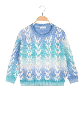 Girl's sweater in wool blend