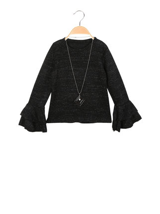 Girl's sweater with lurex