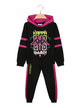 Girl's tracksuit with hood and prints