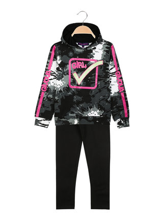 Girls' tracksuit with hood