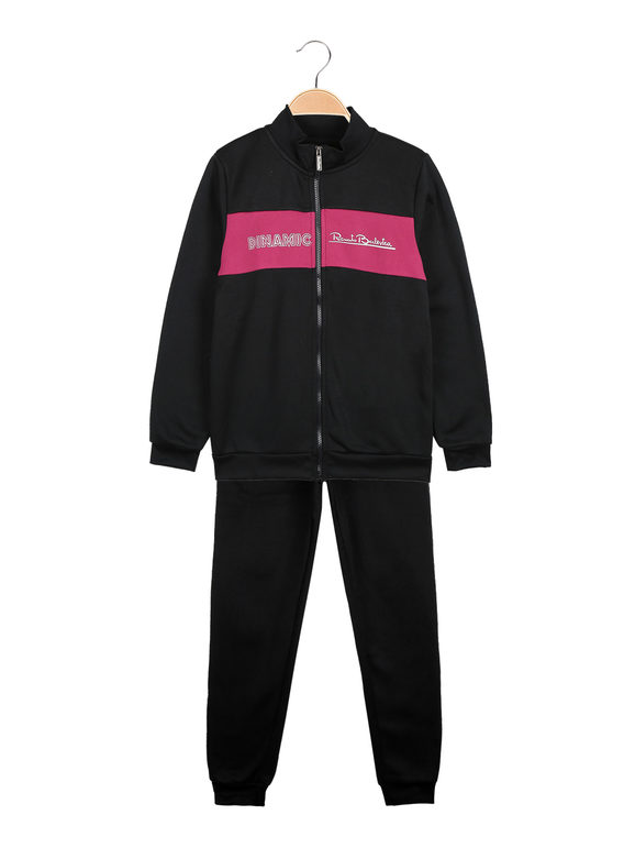 Girl's tracksuit with zipper