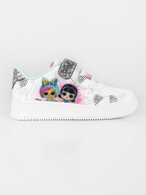 Glitter girl sneakers with tears