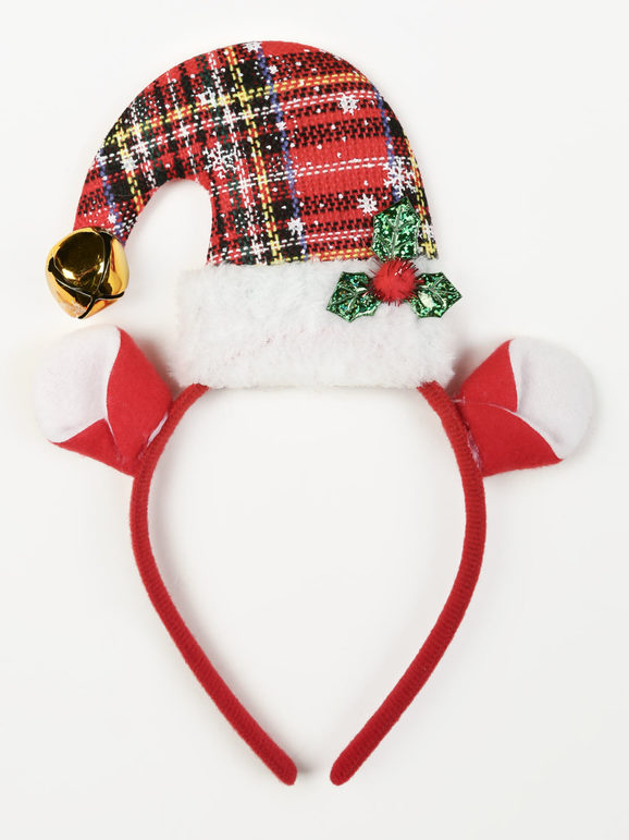 Glitter Santa Claus headband for girls