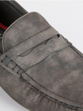 Gray loafers for men