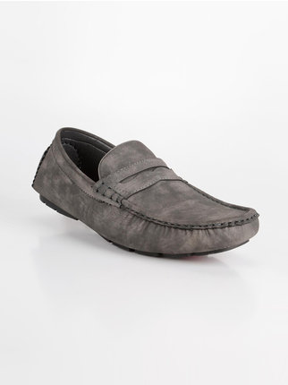 Gray loafers for men