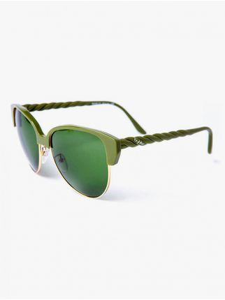 Grüne Clubmaster-Sonnenbrille