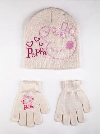 hat + gloves set for girl