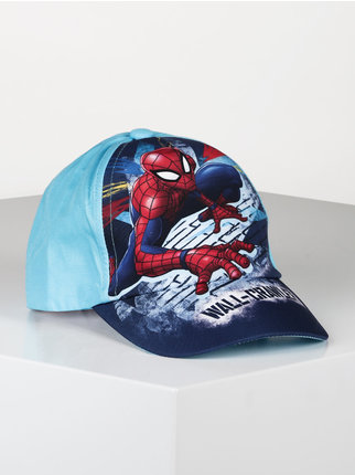 Hat with visor and print