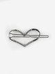 Heart hair clip with rhinestones