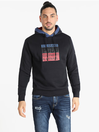 Heavy men's sweatshirt with hood