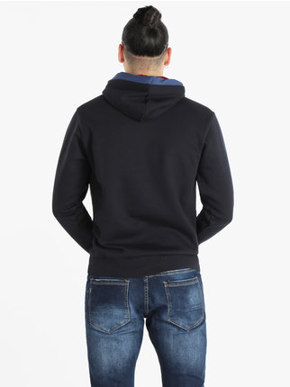 Heavy men's sweatshirt with hood