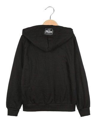 heavy sweatshirt with zip and hood
