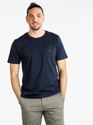 Herren-Kurzarm-T-Shirt mit Tasche