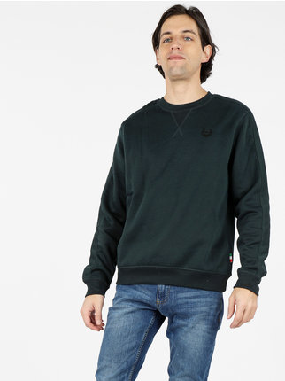 Herren-Sweatshirt mit Rundhalsausschnitt und warmer Innenseite