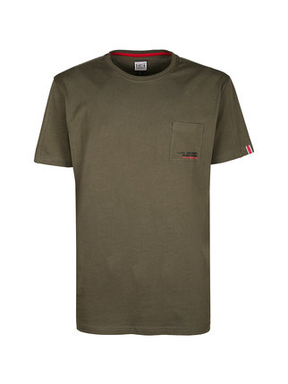 Herren-T-Shirt aus Baumwolle mit Tasche