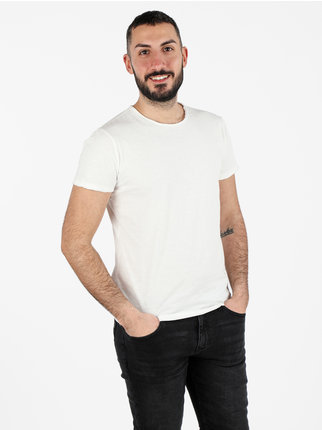 Herren-T-Shirt mit Rundhalsausschnitt aus Baumwolle