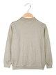 High-necked pullover for girls in lurex