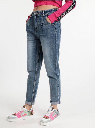 High waist baggy woman jeans