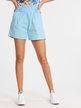 High waist cotton shorts for women