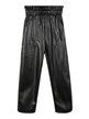High-waisted faux leather trousers for girls