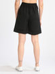 High-waisted women's shorts with cuffs