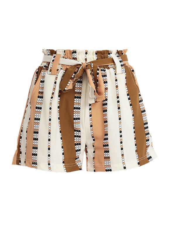 High waisted women's shorts with prints