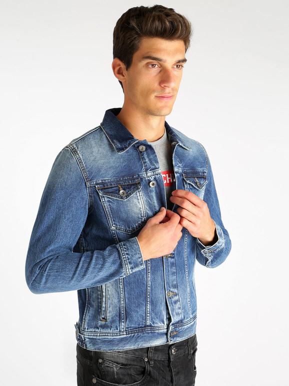 Jacket jeans with pockets
