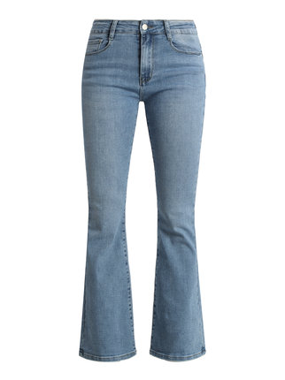 Jeans a zampa da donna effetto snellente pus-up