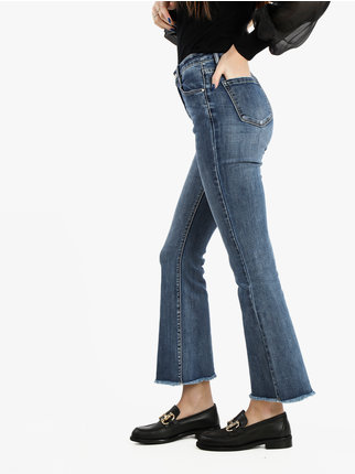 Jeans a zampa da donna