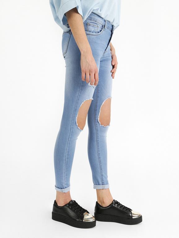 Jeans avec déchirures  maigre